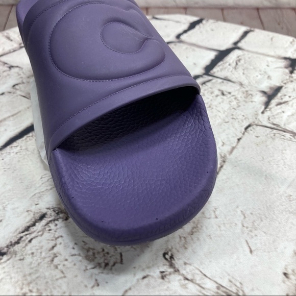 COACH ULLA Slip on Rubber slides Unisex new in box Size 9 - Picture 12 of 16